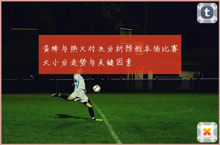 黄蜂与热火对决分析预测本场比赛大小分走势与关键因素